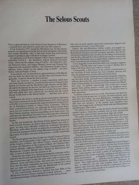 Selous Scouts - Rhodesian War - A pictorial Account - Peter Stiff