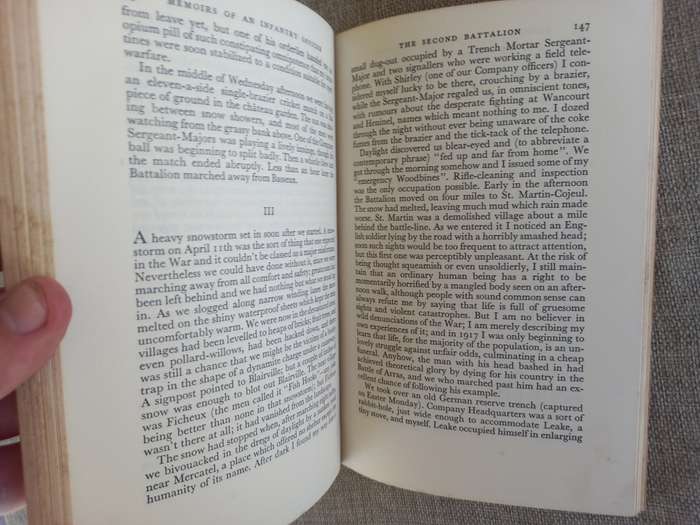 Memoirs of an Infantry Officer - Siegried Sassoon