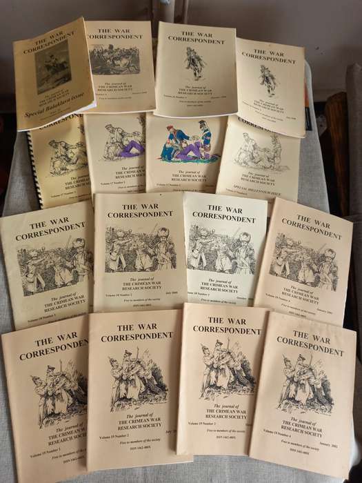 The War Correspondent - The Journal of the Crimean War Research Society x 29 mags
