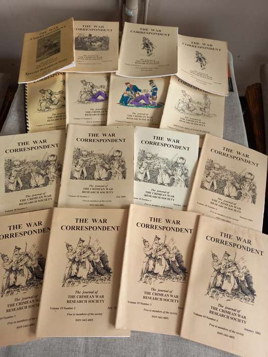 The War Correspondent - The Journal of the Crimean War Research Society x 29 mags