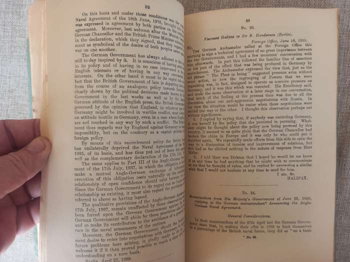 Documents concerning German-Polish Relations and the outbreak of hostilities between Great Britain a