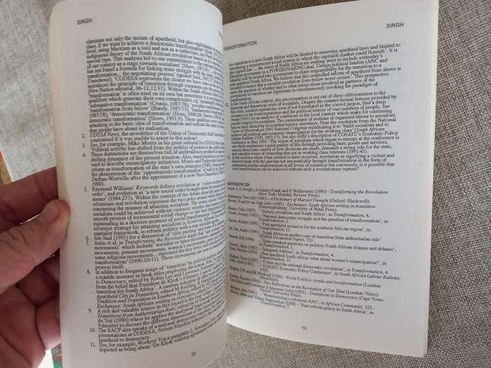 Transformation 17 - critical perspectives on Southern Africa - 1992