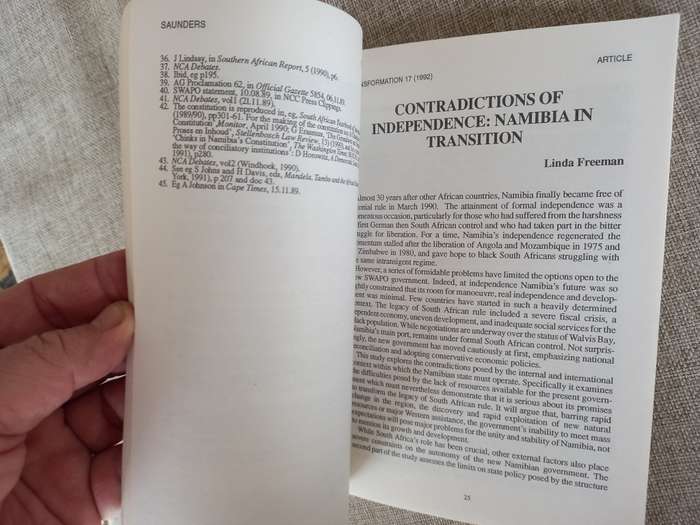Transformation 17 - critical perspectives on Southern Africa - 1992