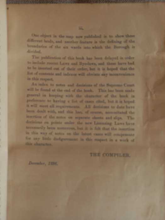 Laws and Bye-Laws - Borough of Durban - 1898