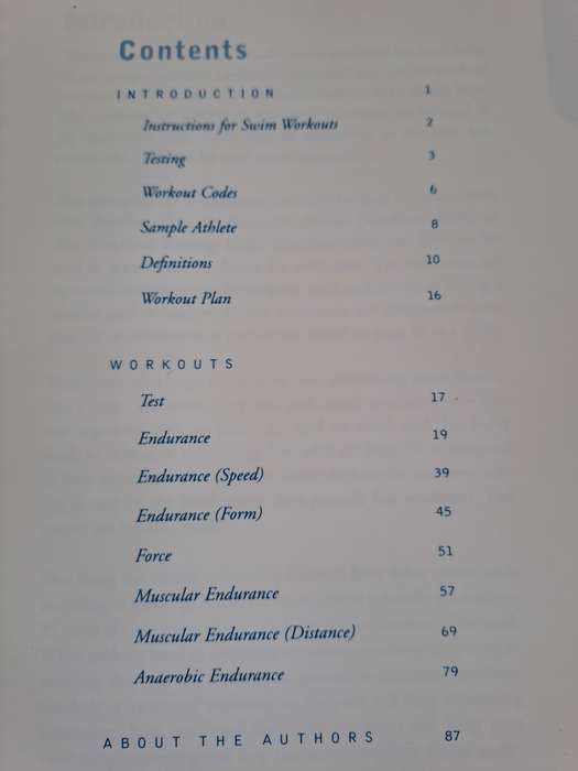 Workouts - in a binder - swim workouts for Triathletes - Gale Bernhardt and Nick Hansen