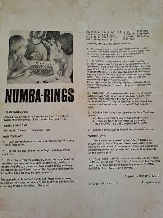 Number Rings - a number game that makes math fun