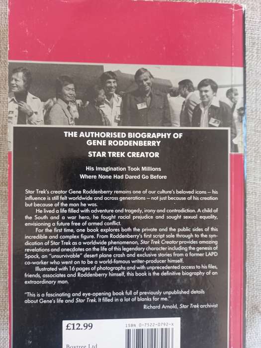 Star Trek Creator - the authorised biography of Gene Roddenberry - David Alexander
