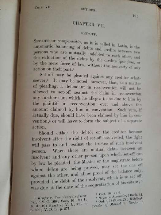 The Institutes of Cape Law -  The Colony of the Cape of Good Hope - 1917