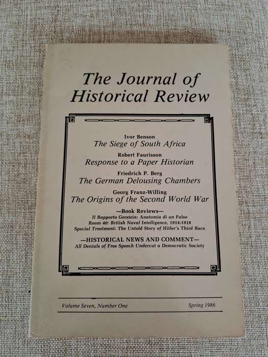 The Journal of Historical Review - Vol 7 Number 1 - Spring 1986