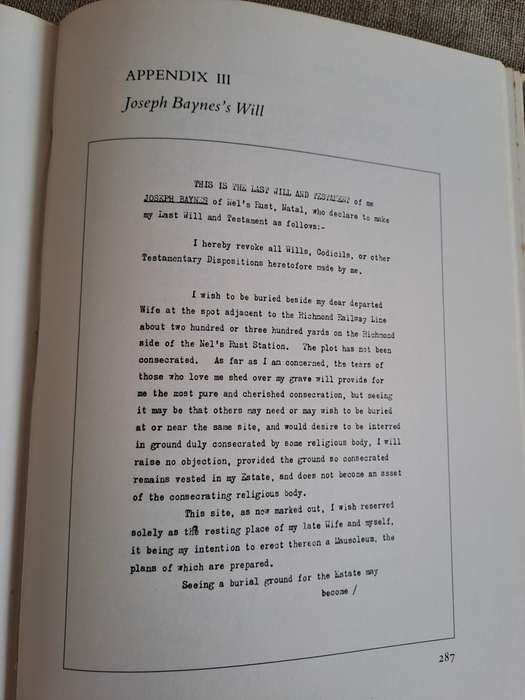 Joseph Baynes Pioneer - R.O. Pearse