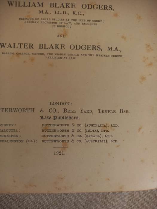 Powell`s Principles and Practice of the Law of Evidence - 10th edition - William Blake Odgers - 1921