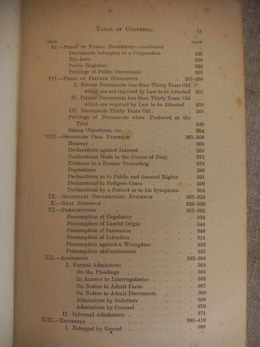 Powell`s Principles and Practice of the Law of Evidence - 10th edition - William Blake Odgers - 1921