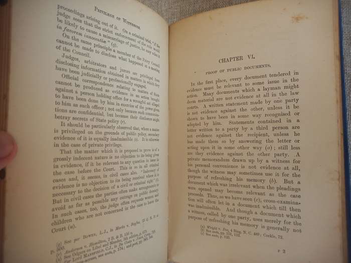 Powell`s Principles and Practice of the Law of Evidence - 10th edition - William Blake Odgers - 1921