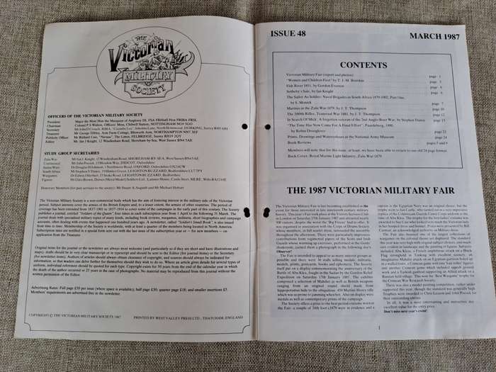 Soldiers of the Queen - The Victorian Military Society Issue 48 March 1987