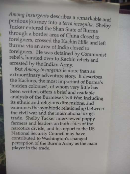 Among Insurgents: Walking Through Burma - Shelby Tucker