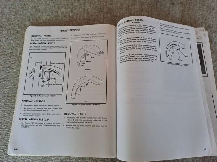 Harley-Davidson Service Manual 1991 and 1992 Softail Models