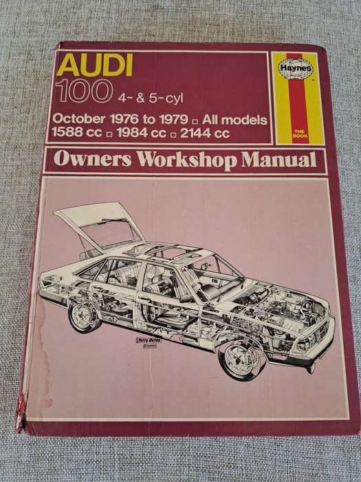 Audi 100 4- & 5-cyl October 1976 to 1979 Owners Workshop Manual