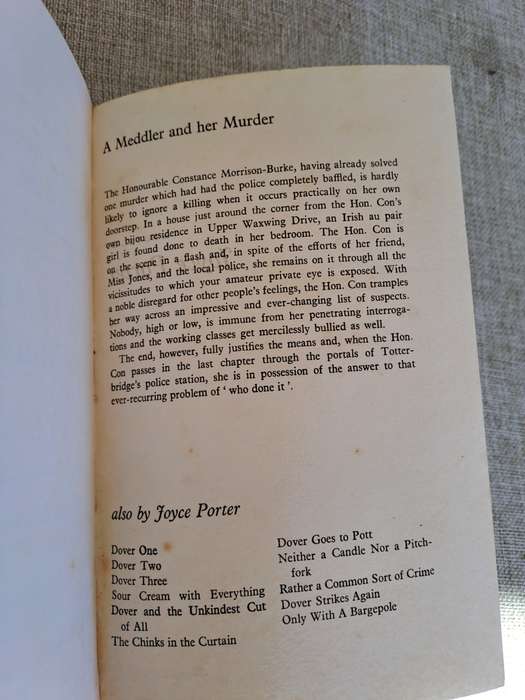 The Meddler and Her Murder (Uncorrected Proof Copy) - Joyce Porter