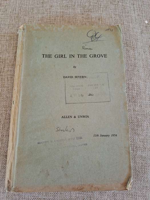 The Girl in the Grove (Uncorrected Proof Copy) - David Severn