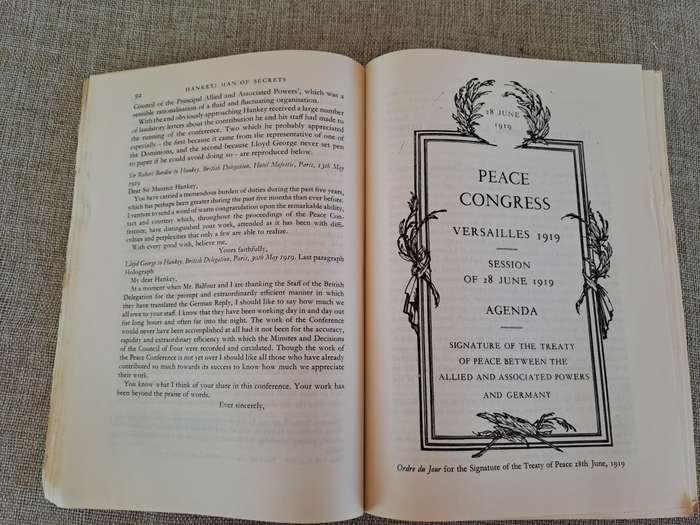 Hankey: Man of Secrets. Volume II, 1919 - 1931 (Uncorrected Proof) - Stephen Roskill