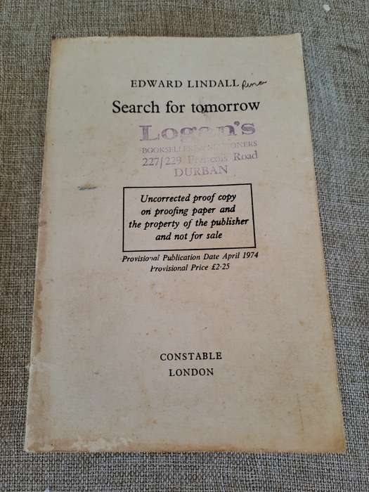 Search for Tomorrow (Uncorrected Proof) - Edward Lindall