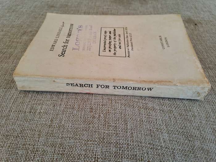 Search for Tomorrow (Uncorrected Proof) - Edward Lindall