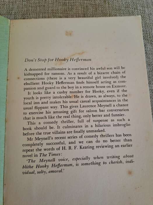 Don`t Stop for Hooky Hefferman (Uncorrected Proof) - Laurence Meynell