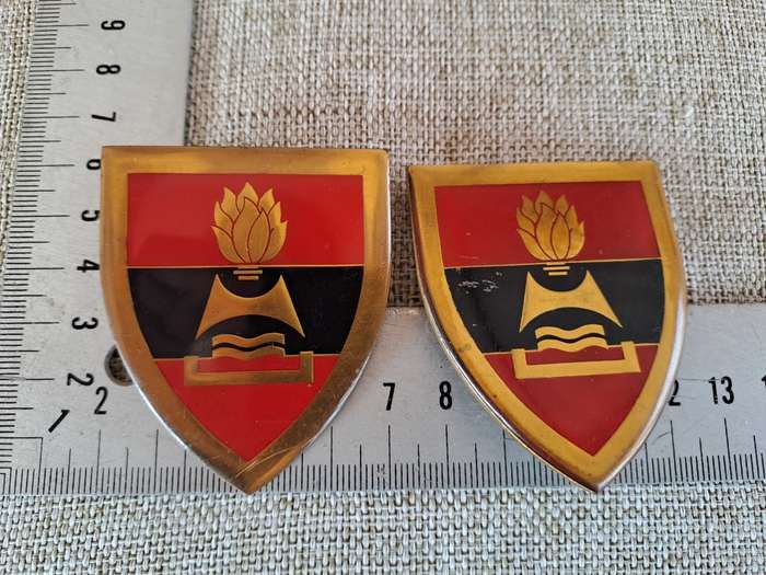 South African Defence Force (SADF) 2 Field Engineer Regiment Shoulder Flash Badge (set)