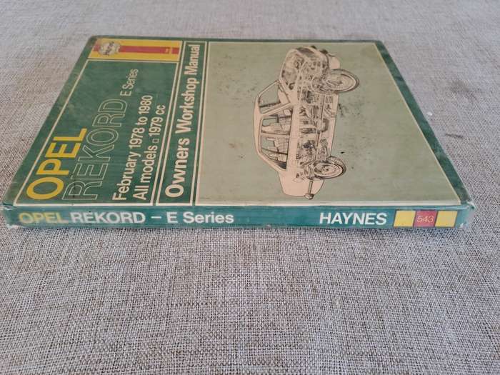 Opel Rekord E series February 1978 to 1980 All Models Owners Workshop Manual - Haynes