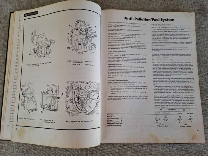 Renault 12 Saloon Estate Workshop Manual from 1969 - Intereurope