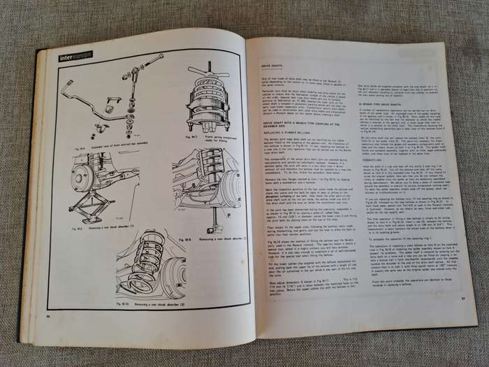Renault 12 Saloon Estate Workshop Manual from 1969 - Intereurope