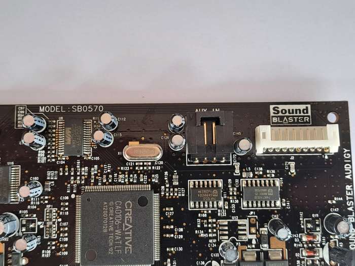 Sound Blaster Audigy Value Sound Card and Bracket
