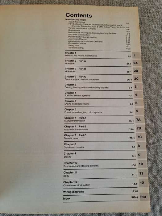 Chevrolet Silverado GMC Sierra 1999 and 2000 Repair Manual - Haynes