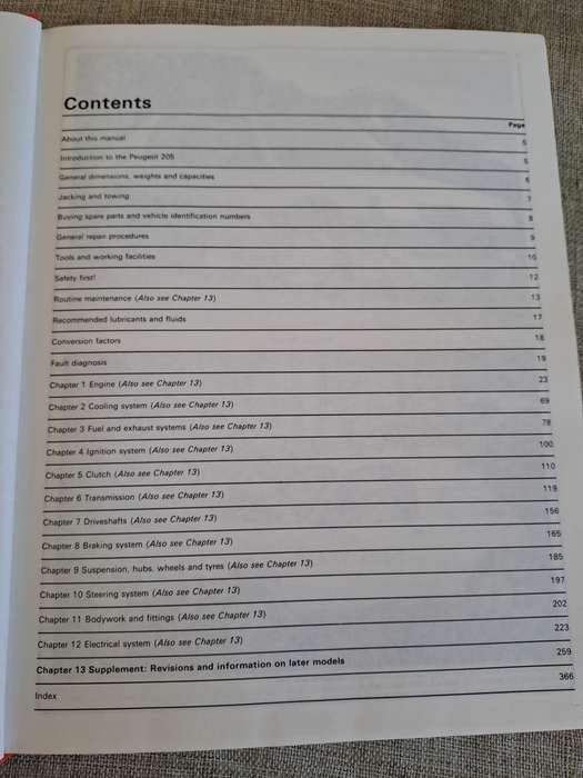 Peugeot 205 Petrol 1983 to 1989 Owners Workshop Manual - Haynes
