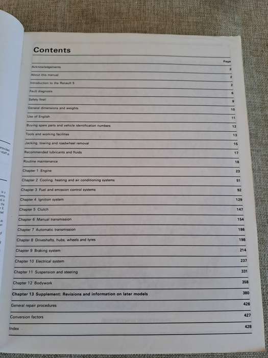 Renault 5 - 1972 to Feb 1985 Owners Workshop Manual - Haynes