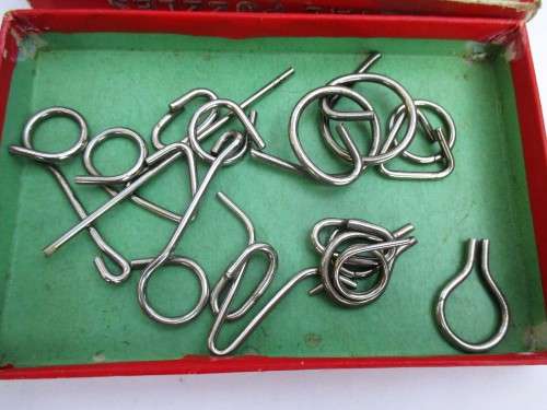 Vintage Metal Puzzles Toy Game