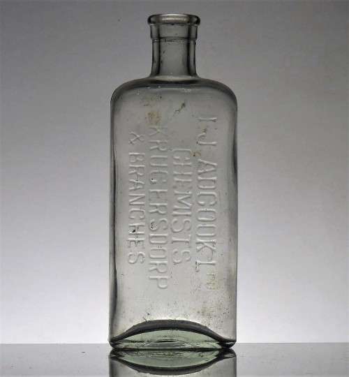 E.J. ADCOCK Ltd. CHEMIST KRUGERSDORP BOTTLE