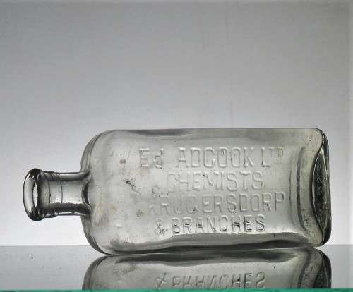 E.J. ADCOCK Ltd. CHEMIST KRUGERSDORP BOTTLE