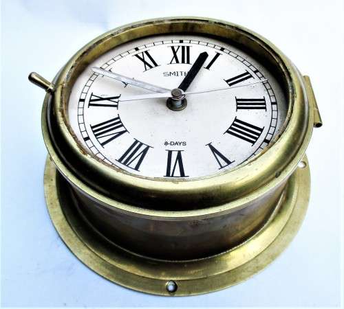 BRASS SMITHS 8-DAY CLOCK
