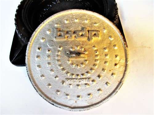 PRETORIA MANHOLE CAST IRON ASHTRAY