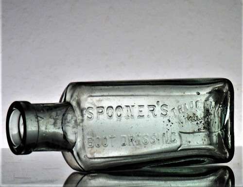 ANTIQUE SPOONERS BOOT DRESSING BOTTLE