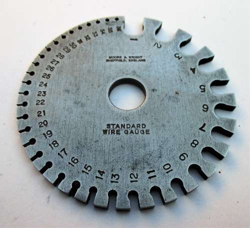 MOORE and WRIGHT STANDARD WIRE GAUGE