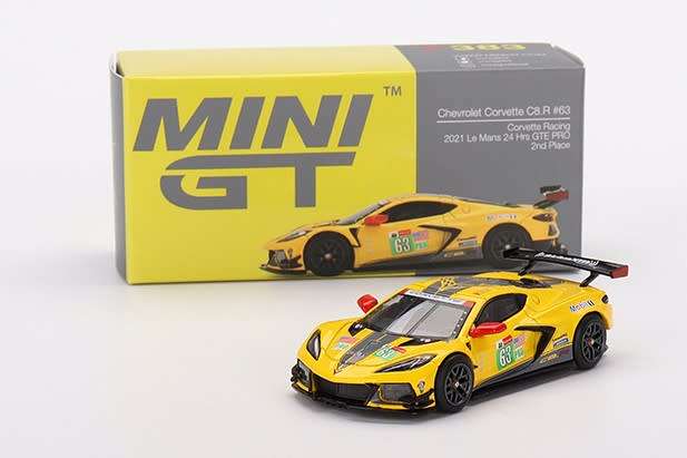 Mini GT Chevrolet Corvette C8.R #63 - 2021 Le Mans Racing 24hrs GTE PRO - 2nd place