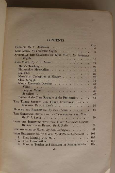 Karl Marx selected works volume 1