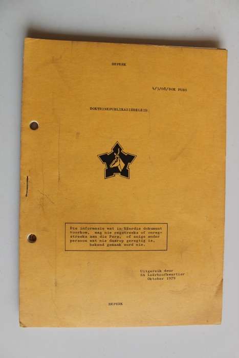 1979 SAW Doktrinepublikasiebeleid
