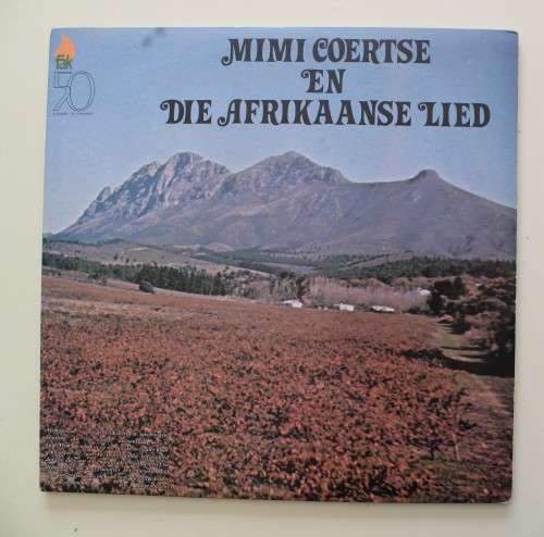 Mimi Coertse en die Afrikaanse Lied dubbel LP plaat FAK 50 jaar