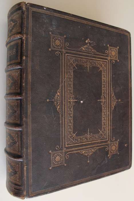 Very old and large, heavy antique Bible / Bybel / Bijbel - 1865