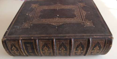 Very old and large, heavy antique Bible / Bybel / Bijbel - 1865