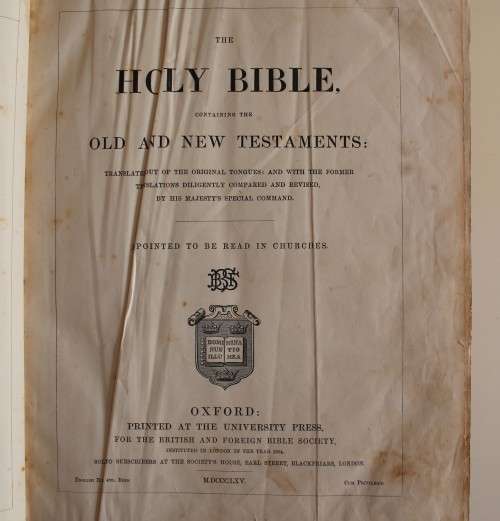 Very old and large, heavy antique Bible / Bybel / Bijbel - 1865