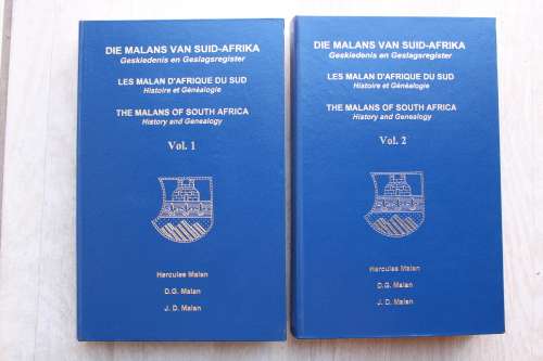 Die Malan van Suid-Afrika - Geskiedenis en Geslagsregister / The Malans of South Africa 2 Vol`s